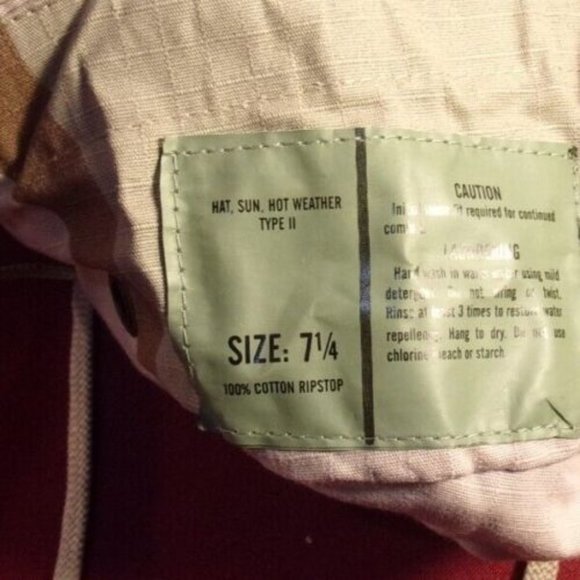 NEW MILSPEC DESERT DCU MILITARY HOT WEATHER TYPE II JUNGLE BOONIE HAT ALL SIZES - Picture 12 of 14